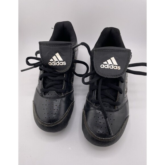 Adidas Baseball Cleats Youth Size 1 Black Change Up MD 2 K Color Inserts - Picture 1 of 9